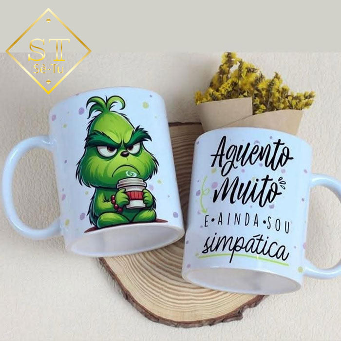 Taza "El Grinch aguanta mucho"